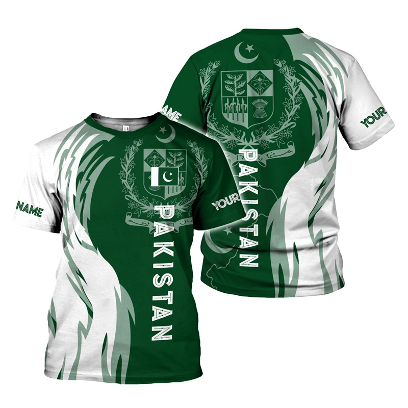 Summer Clothing Pakistan - Pakistan bayrağı 3D baskı erkek t-shirt