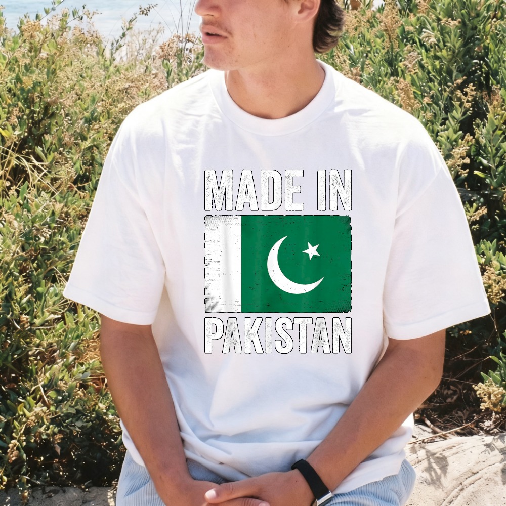 Summer Clothing Pakistan - Pakistan'da Üretilmiştir Komik Pakistan Bayrağı Gurur