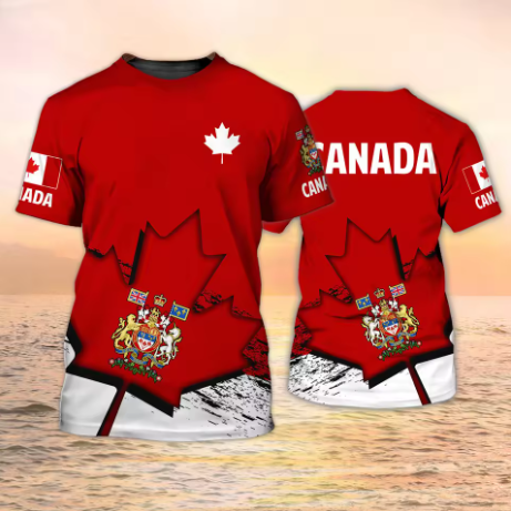 Summer Clothing Women Canada - Kanada Tişörtleri Kanada Bayrağı Amblemi Akçaağaç
