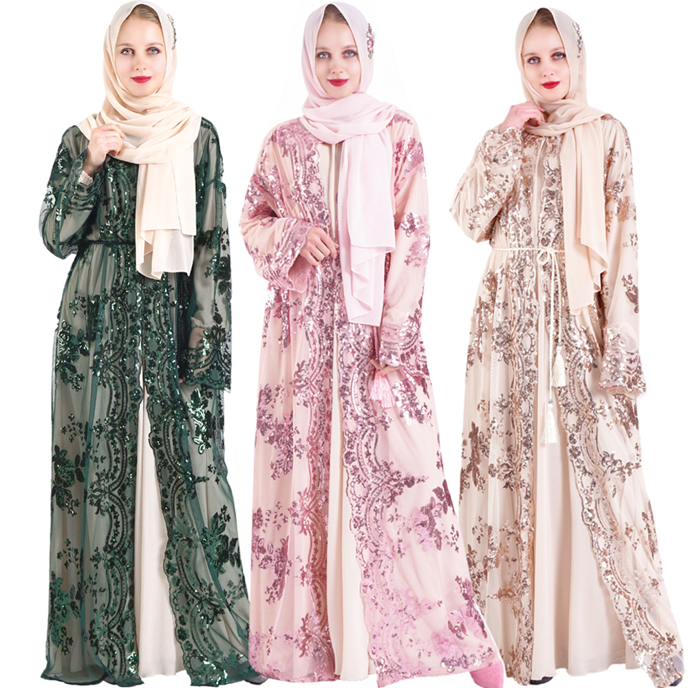 Summer Clothing Pakistan - Yeni İslami Giyim Polyester Müslüman Abaya