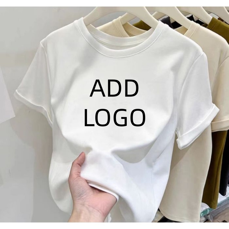Summer Clothing Wholesale - Özelleştirilmiş Toptan Pamuklu Kadın T Shirt