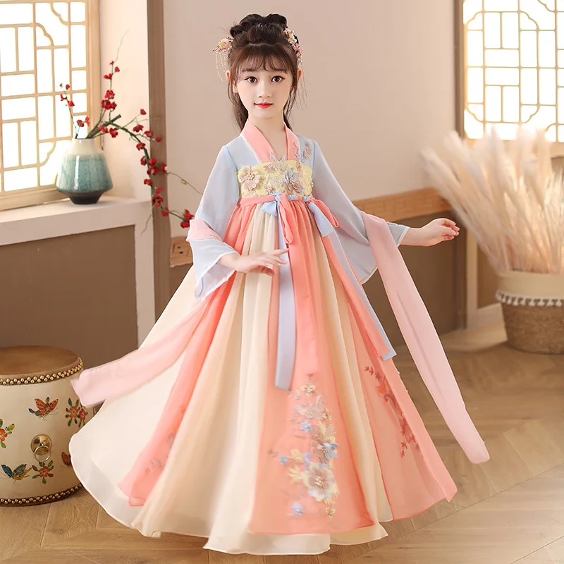 Summer Clothing Baby Girl - Yaz Çocuk Hanfu Elbiseler Prenses Kostüm