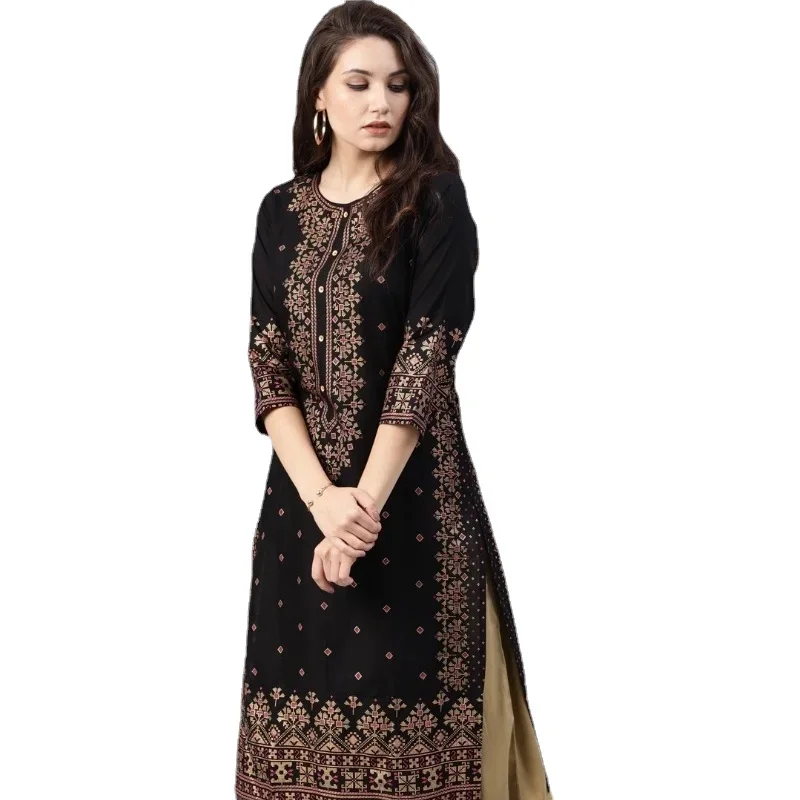 Summer Clothing Pakistan - Hint Elbise Kurtas Kadınlar için İlkbahar