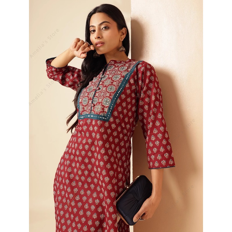İlkbahar Yaz Kadın Etnik Bordo - Summer Clothing Pakistan incelemesi ve fiyatı