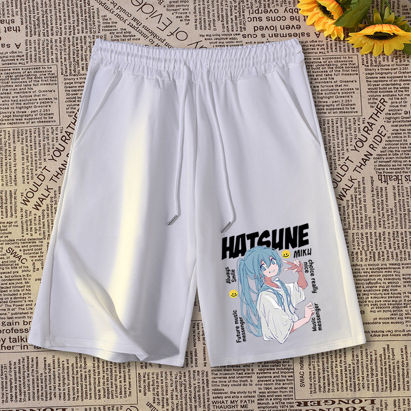 Hatsune Miku Şort Yaz Erkek Kı - Summer Clothing Brands incelemesi ve fiyatı