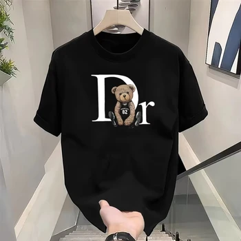 Lüks Marka Sevimli Ayı Baskı T - Summer Clothing Brands incelemesi ve fiyatı