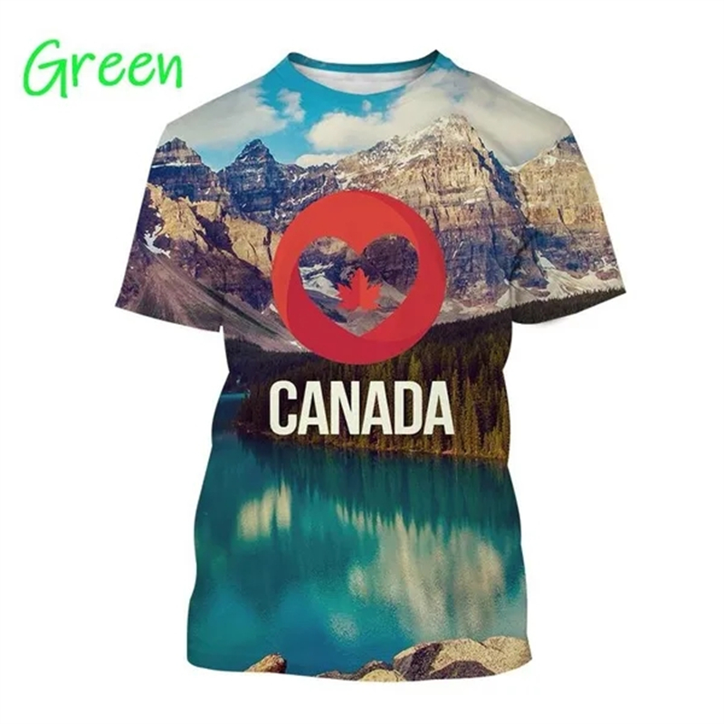 I Love Canada Flag Graphic T S - Summer Clothing Women Canada incelemesi ve fiyatı